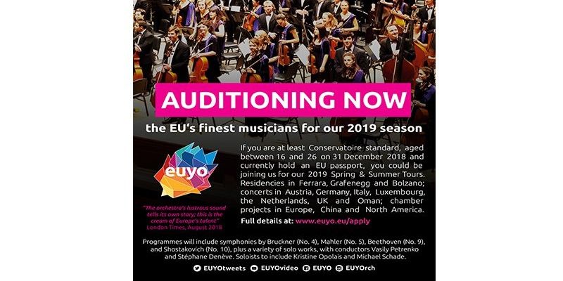 Trwa nabór do European Union Youth Orchestra