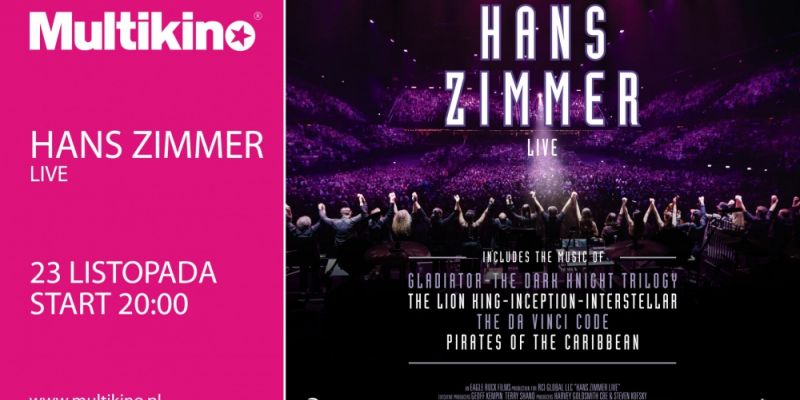 KONKURS! Hans Zimmer – Live in Prague 23 listopada w Multikinie Ursynów!