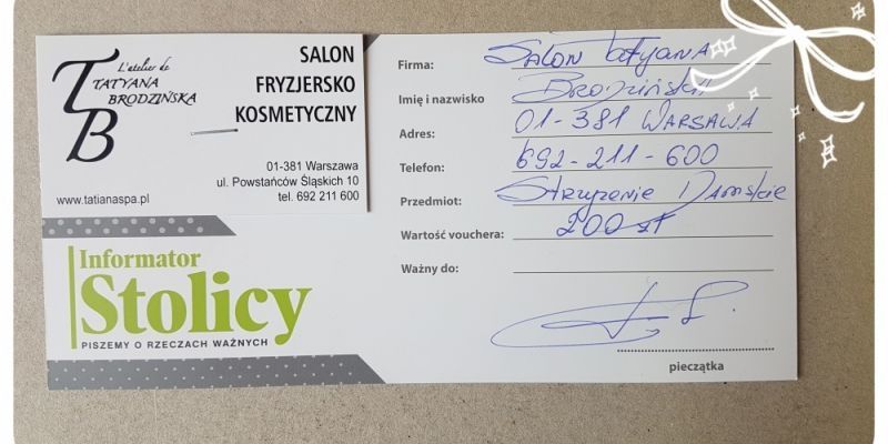 Rozwiązanie konkursu - Wygraj voucher do Salonu Piękności Tatyana Brodzińska o wartości 200 zł! - damskie strzyżenie