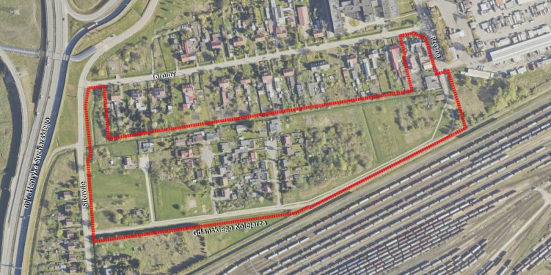 Rudniki – zmiany przestrzenne w rejonie ulicy Gdańskiego Kolejarza