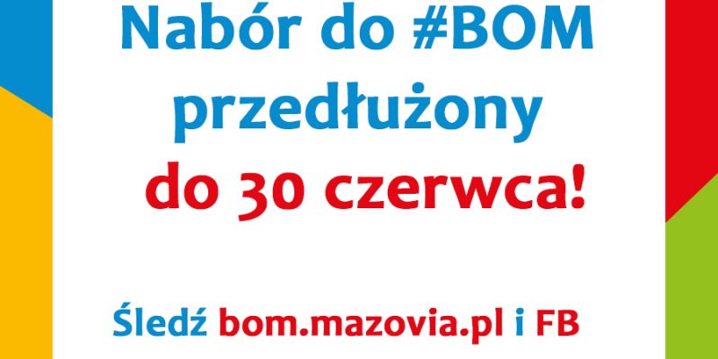 Nabór projektów do Budżetu Obywatelskiego Mazowsza wydłużony do 30 czerwca