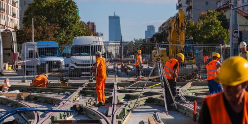 Grójecka znowu otwarta, zmiany na ulicy Banacha. Rusza kolejny etap budowy tramwaju do Dworca Zachodniego