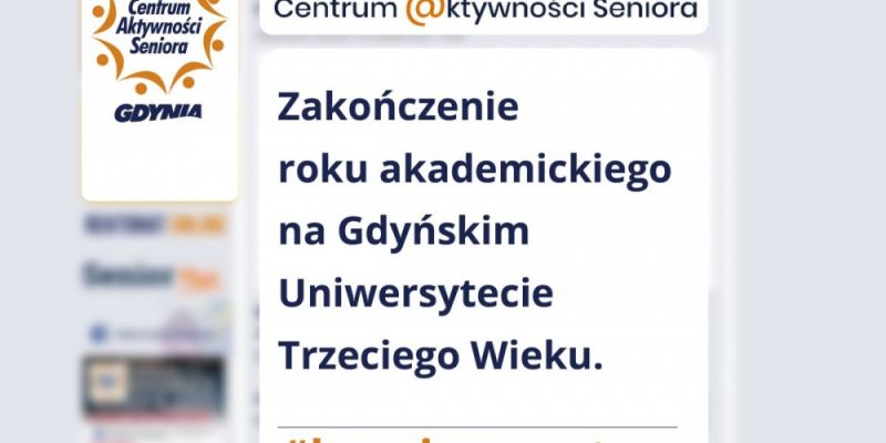 Seniorzy kończą rok akademicki!