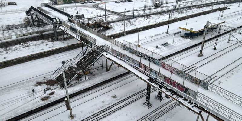 Remont kładki przy stacji SKM Gdańsk Stocznia