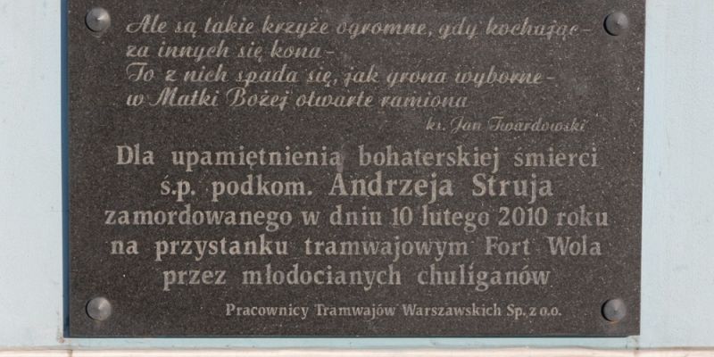 16 lat temu zginął podkom. Andrzej Struj