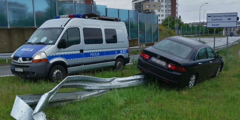 Pokonał  go alkohol i bariera energochłonna