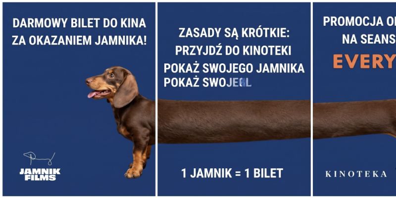 Pokaż jamnika w warszawskiej Kinotece i zgarnij darmowy bilet na film