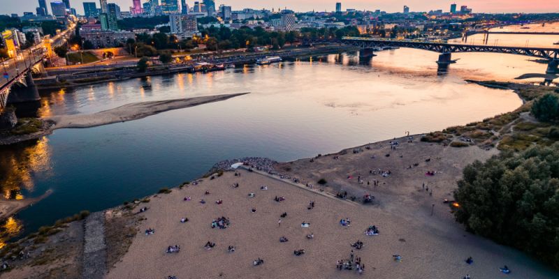 Weszło dwóch wyszedł tylko jeden. Dramatyczna sytuacja z brzegu Wisły