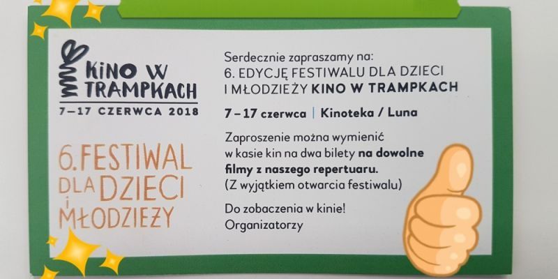 Rozwiązanie konkursu - Wygraj podwójne zaproszenie na dowolny film z repertuaru Festiwalu dla Dzieci i Młodzieży "Kino w Trampkach"!