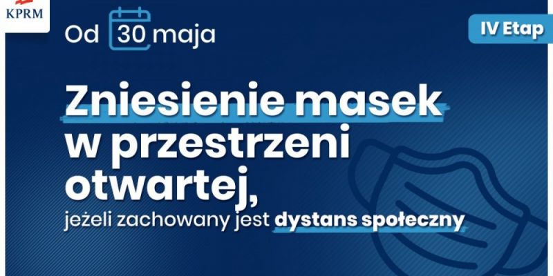 Koniec nakazu noszenia maseczek. IV etap odmrażania gospodarki