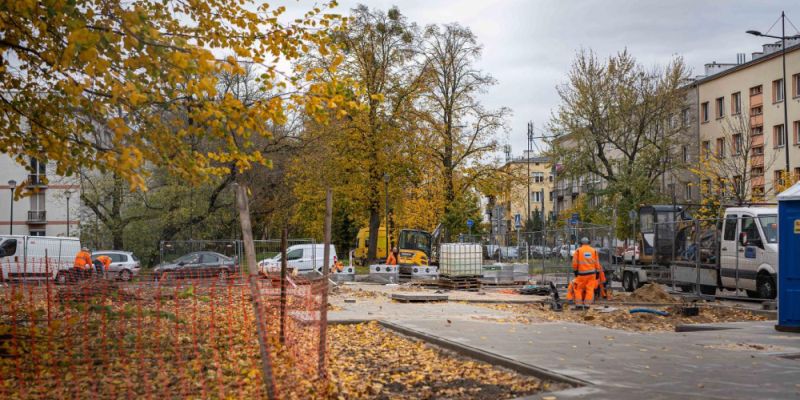 Drugi etap budowy Skweru Integrator na Bielanach