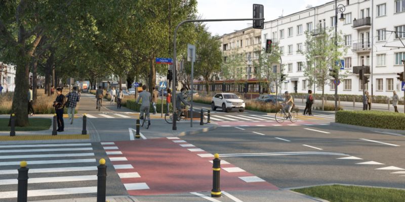 Przebudowa ulicy Mickiewicza na Żoliborzu: Powstanie kluczowa trasa rowerowa
