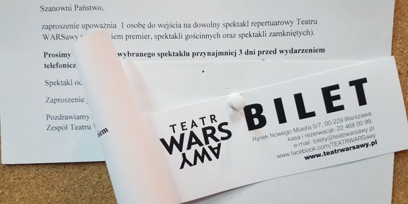 ROZWIĄZANIE  KONKURSU MIKOŁAJKOWEGO! Wygraj podwójne zaproszenie do Teatru WARSawy na dowolny spektakl repertuarowy!