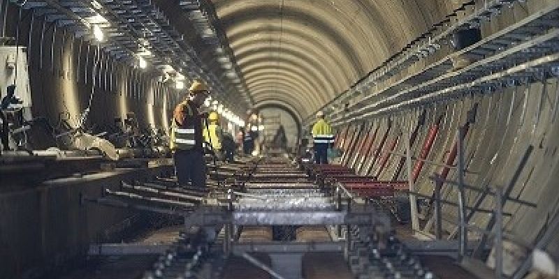 Niemal połowa torowiska metra na Bródnie ułożona