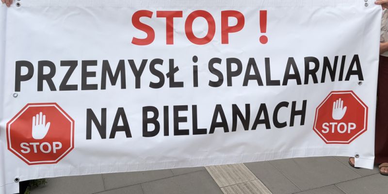 Mieszkańcy Bielan protestują