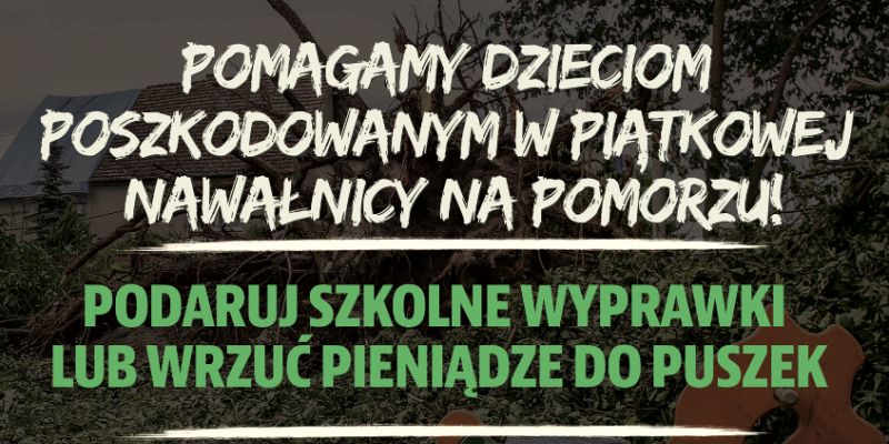 Pomóż z Lechią dzieciom poszkodowanym w piątkowej nawałnicy na Pomorzu