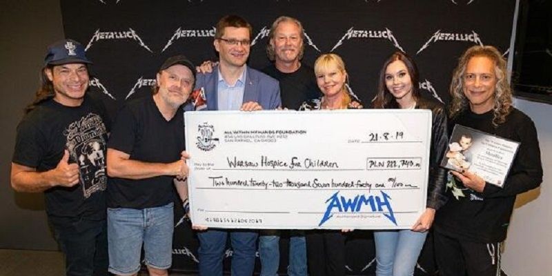222 740 złotych od zespołu Metallica dla Warszawskiego Hospicjum dla Dzieci