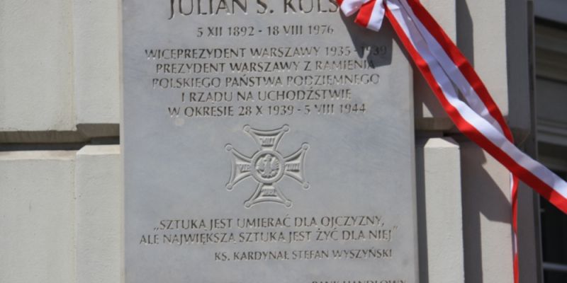 Odsłonięcie Tablicy Pamiątkowej Juliana Kulskiego