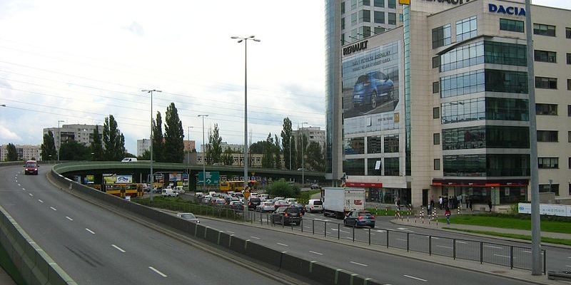 Przejście dla pieszych na Marynarskiej