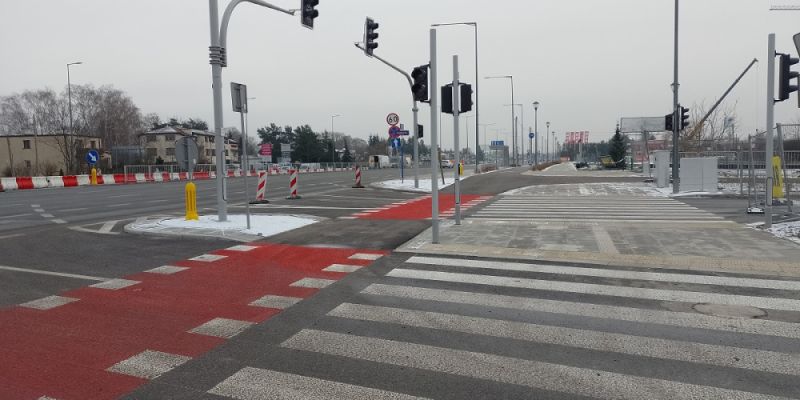 Nowa ulica i buspas na Białołęce