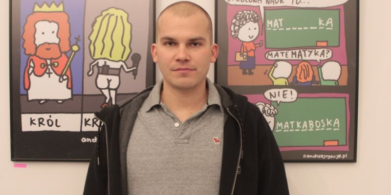 Andrzej Rysuje w Stacji Muranów