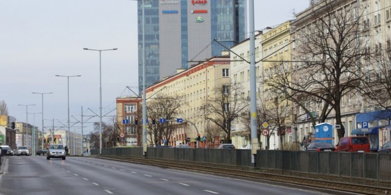 Aleje Grunwaldzka i Zwycięstwa z maksymalną prędkością do 50 km/h