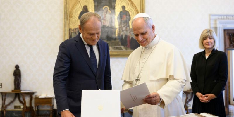 Premier Donald Tusk spotkał się z papieżem Leonem XIV. Padło zaproszenie do Polski