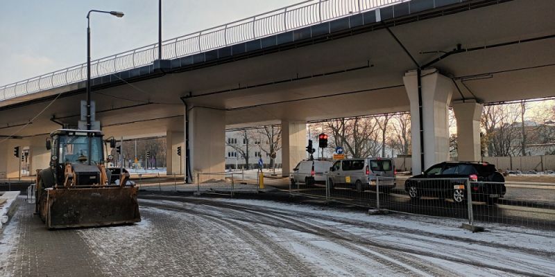 Ostatnie prace na rondzie Sedlaczka