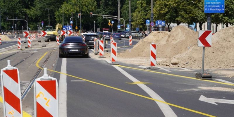Remont torowiska na Marszałkowskiej i zmiany w organizacji ruchu