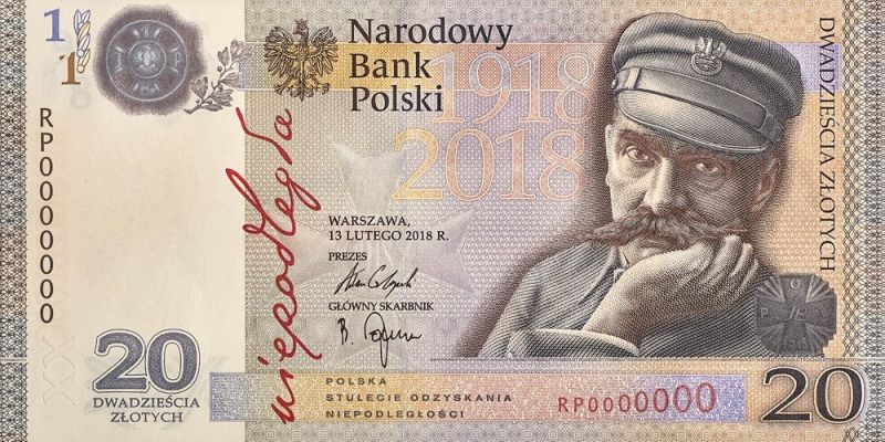 NBP wydał kolekcjonerski banknot z Niepodległą