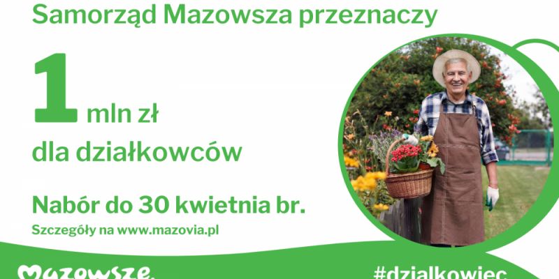 Milion dla działkowców