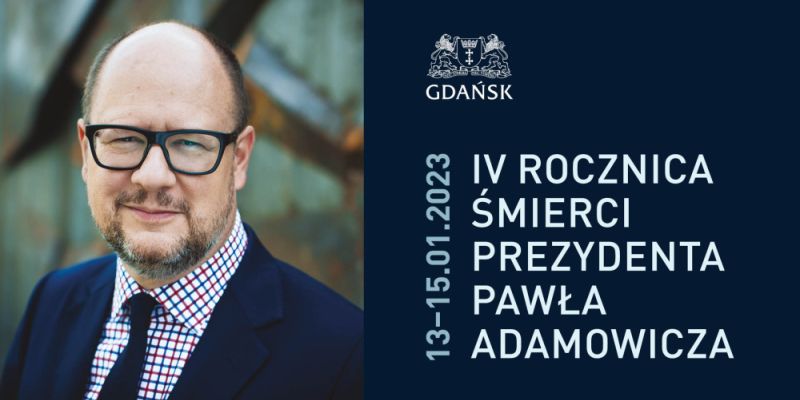 Zbliżają się obchody 4 rocznicy śmierci prezydenta Pawła Adamowicza