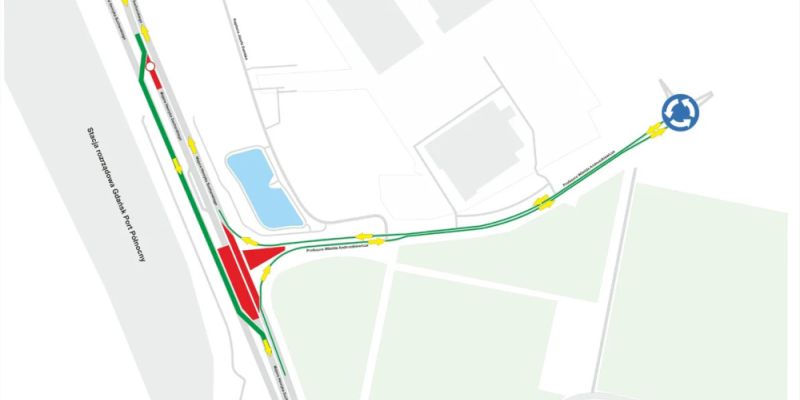 Zmiany w ruchu na Trasie Sucharskiego. Zamknięcie jezdni w kierunku portu