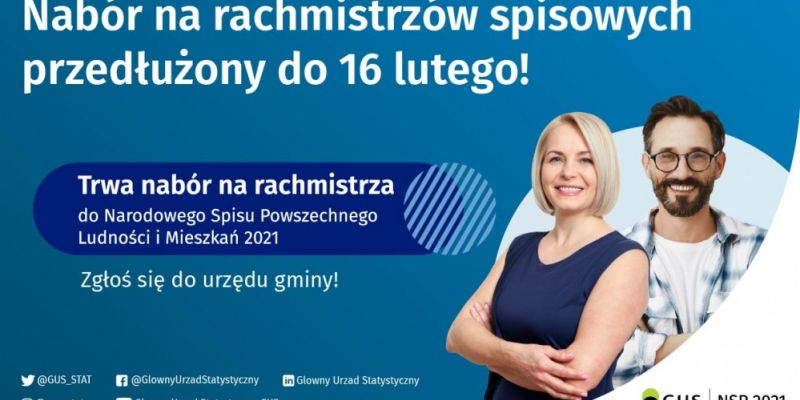 Nabór rachmistrzów przedłużony do 16 lutego