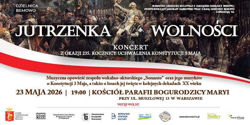 „Jutrzenka Wolności" – koncert z okazji 235. rocznicy uchwalenia Konstytucji 3 Maja