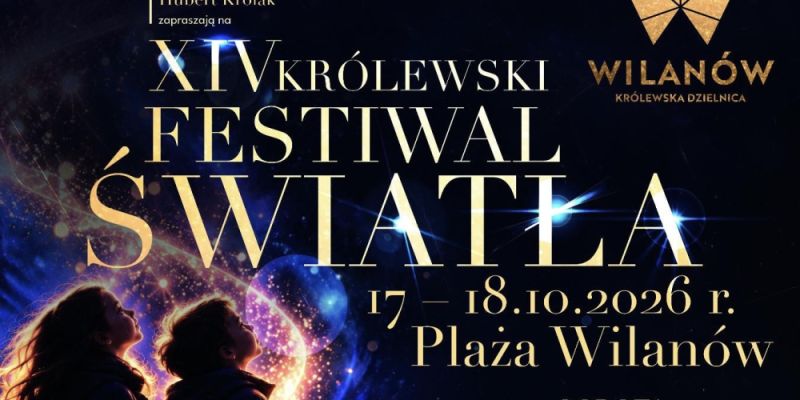 Przed nami XIV Królewski Festiwal Światła w Wilanowie