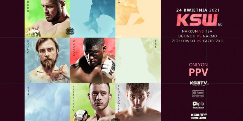 Ziółkowski, Kazieczko, Narkun, Ugonoh i Narmo w karcie walk KSW 60!