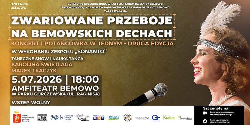 "Zwariowane przeboje na bemowskich dechach! Koncert i potańcówka w jednym – druga edycja”