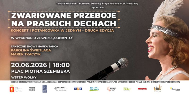 Już wkrótce druga edycja "Zwariowanych przebojów na praskich dechach! Koncert i potańcówka w jednym"