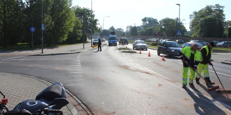 Zarzuty dla pijanego  motocyklisty.