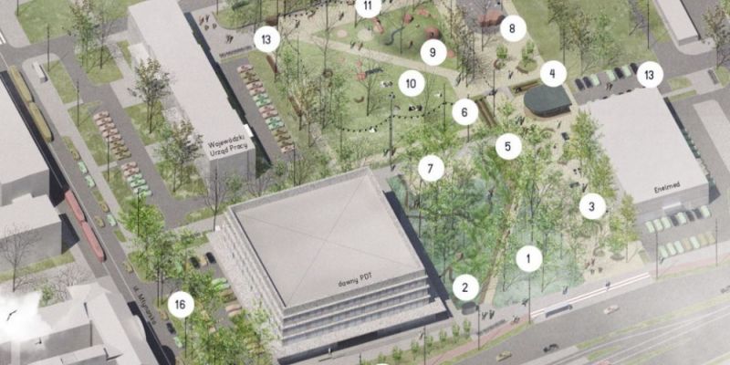 Tak wyglądał będzie Skwer Gwary Warszawskiej