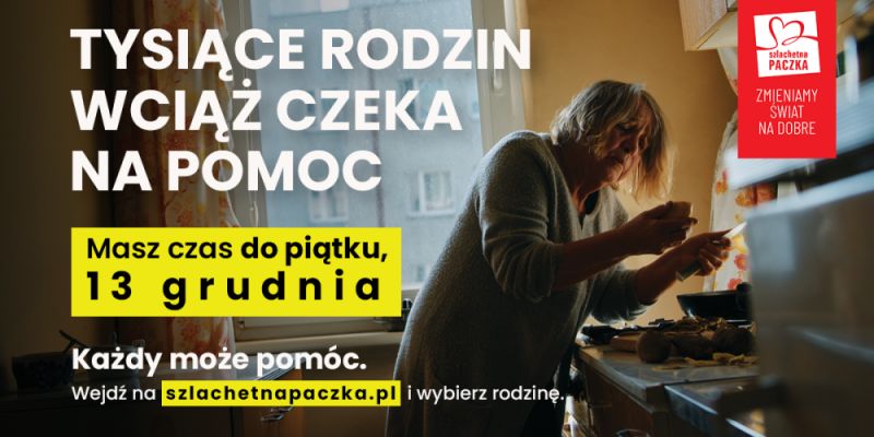 Brakuje darczyńców. Tysiące potrzebujących ze Szlachetnej Paczki może zostać bez wsparcia