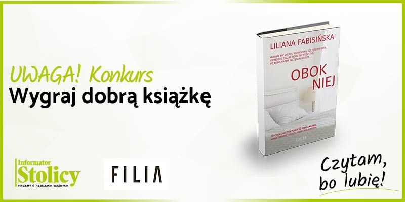 Rozwiązanie konkursu - Wygraj książkę Wydawnictwa Filia pt. "Obok niej"