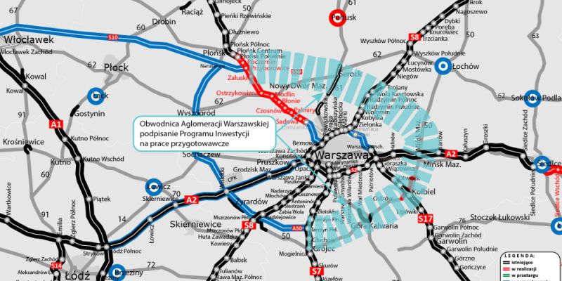 Obwodnica Aglomeracji Warszawskiej – kolejny etap konsultacji i prac przygotowawczych