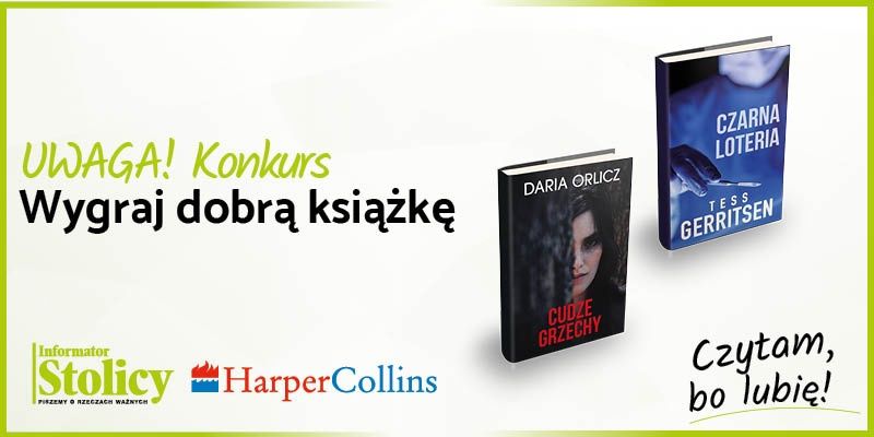 Konkurs! Wygraj książkę Wydawnictwa HarperCollins pt. " Cudze grzechy"