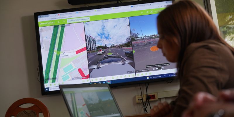 Zeskanowane drogi już w komputerze.Jak wygląda nasz "Street View"