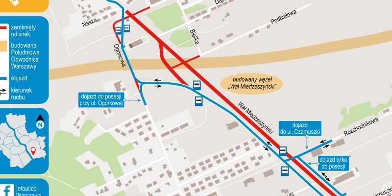 Metro zmienia organizację ruchu na Woli i Bemowie