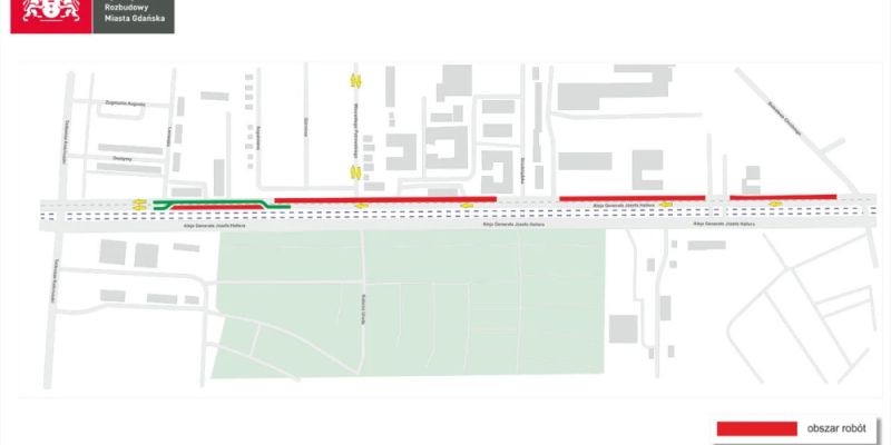 Aleja Hallera zwężona od piątku. Ruszają kolejne prace i utrudnienia na trzy miesiące