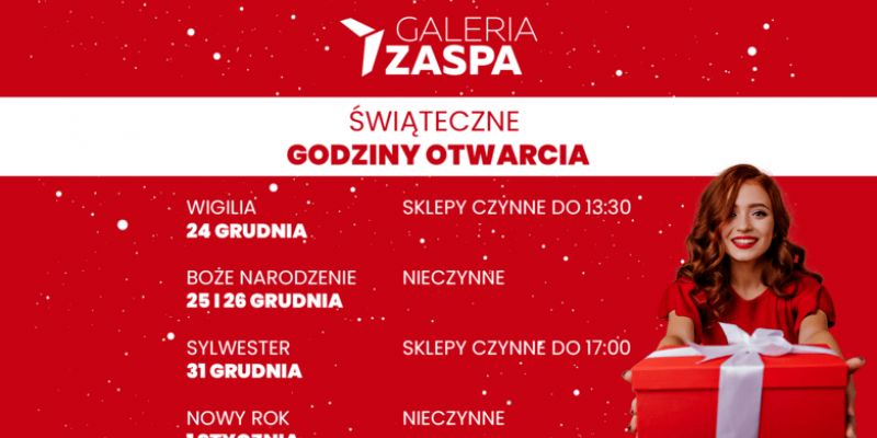 Galeria Zaspa otwarta w Sylwestra