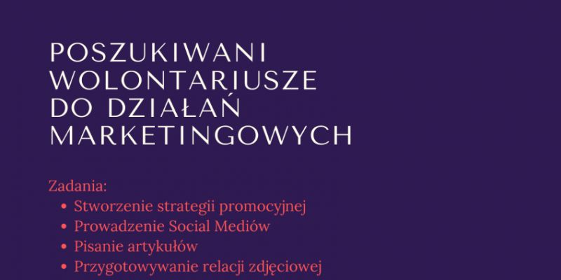 Włącz się w organizację Festiwalu "TARGÓWEK LUDZI"